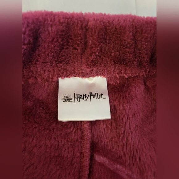 Warner Bros. Harry Potter Burgundy Plush Fabric Pj,s Bottoms , Size XL - Picture 5 of 6